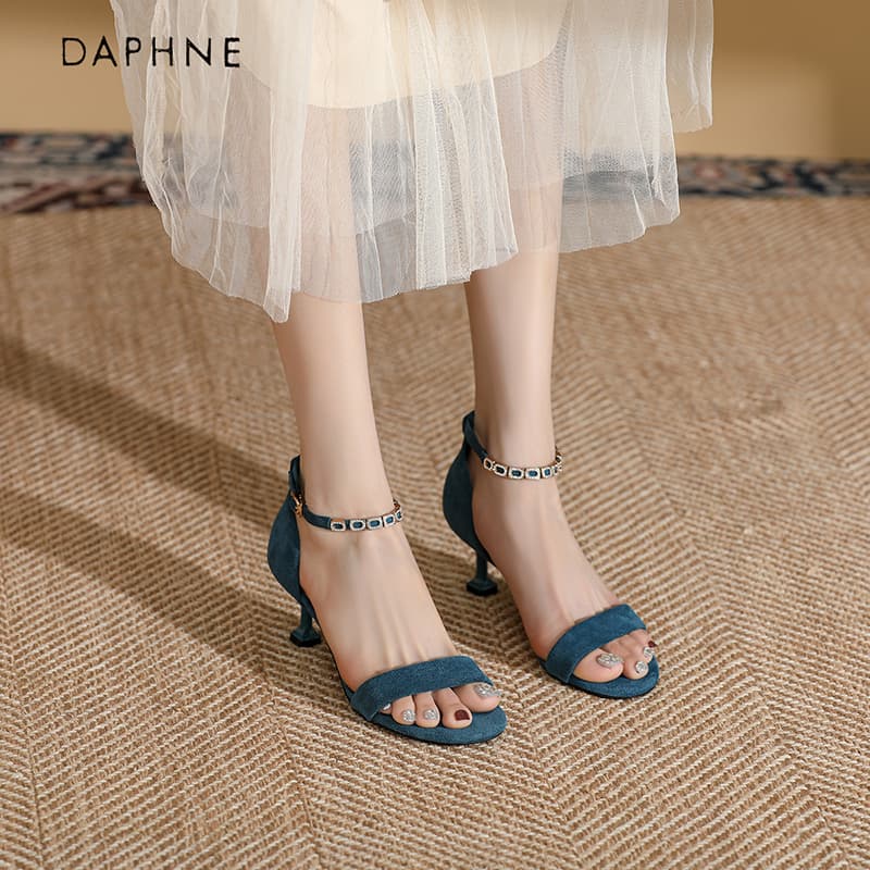 Шлёпанцы Daphne One Шнуровые Сандалии Высокого Каблука Женские - изображение 2
