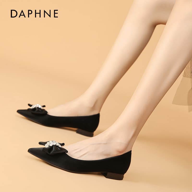 Тапочки DAPHNE Повседневная обувь с низким каблуком для женщин - изображение 2
