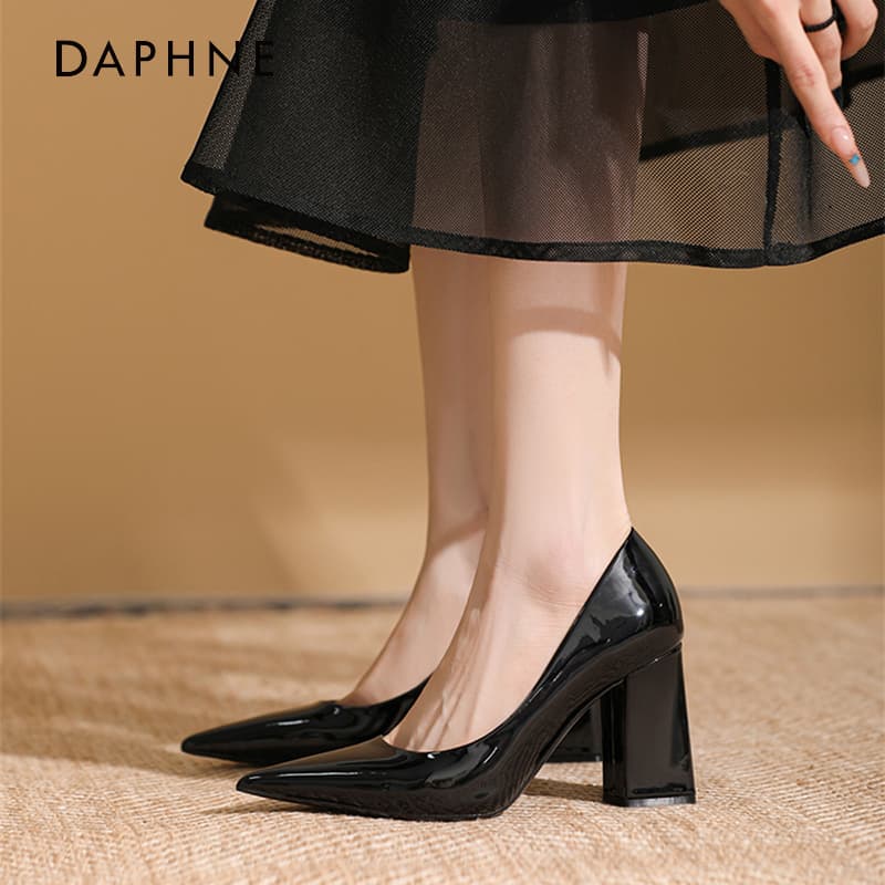 Туфли DAPHNE Квадратный каблук Высокие каблуки Женские - изображение 2
