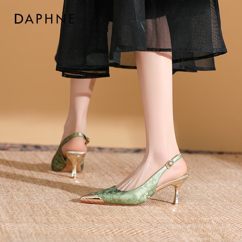 Шлёпанцы Daphne one Шнуровые Сандалии Высокий Каблук Женские - изображение 2