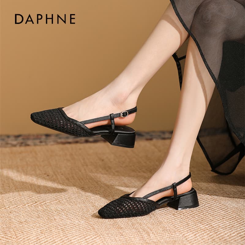 Шлёпанцы Sандалии Daphne с средним каблуком для женщин - изображение 3