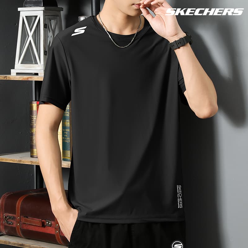 Skechers Короткий рукав T-рубашки Мужские - изображение 3