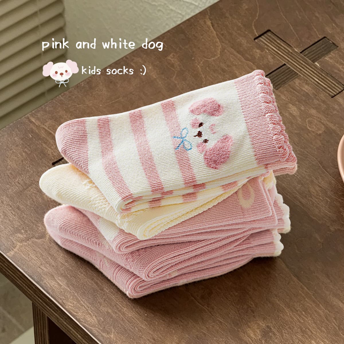 Miiow Розово-персиковый Кролик 5 пар в ассортименте Kids Носки - изображение 2