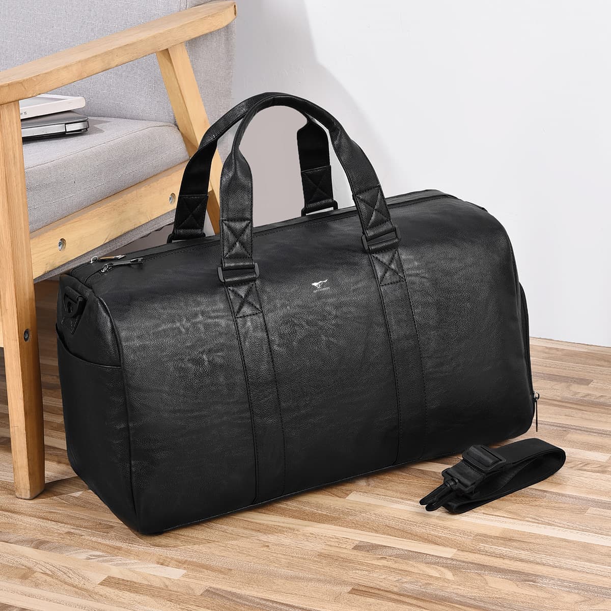 Спортивная сумка SEPTWOLVES 30L Синтетическая кожа Сумка для путешествий Унисекс Черная - изображение 5