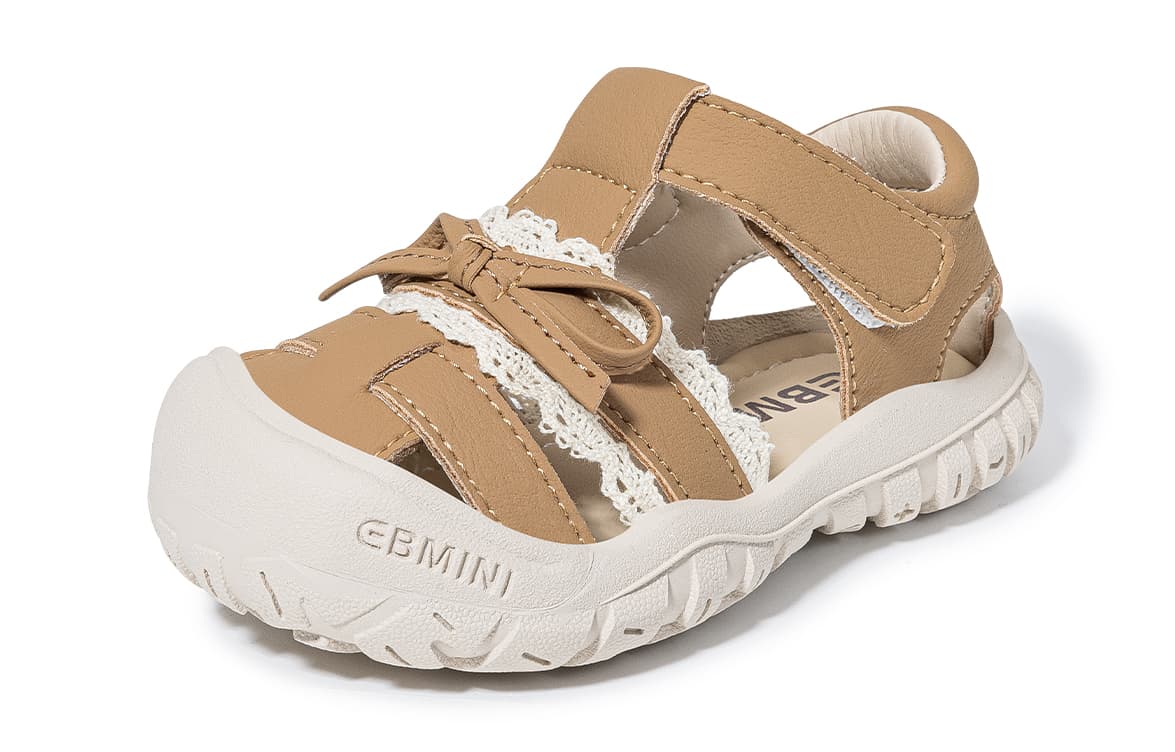 Кроссовки EBMINI Девочки Обувь для малышей 2026 Summer Малыш Мягкая подошва Принцесса Сумка для обуви Голова Сандалии - изображение 4