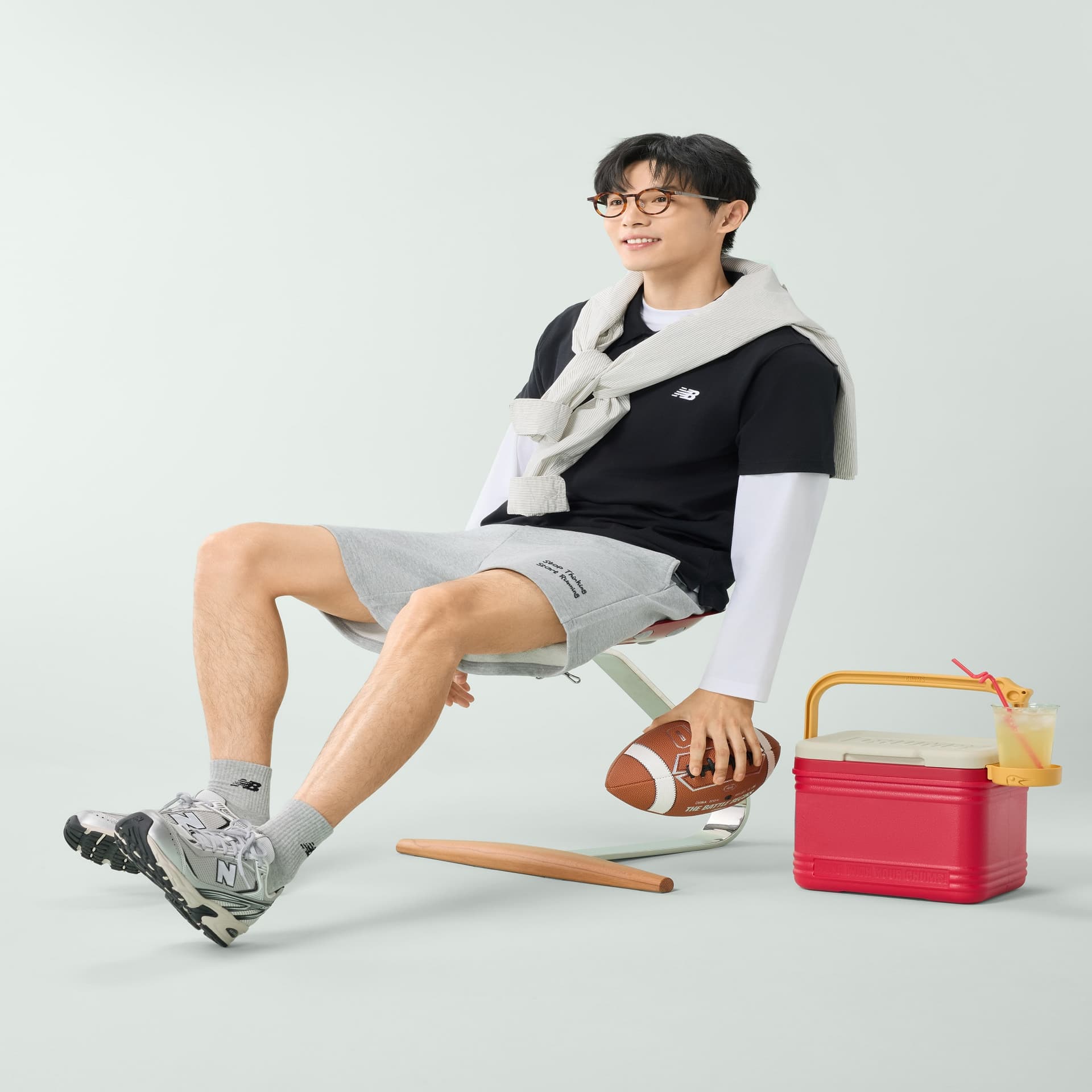Поло New Balance Поло Мужское Черное - изображение 4
