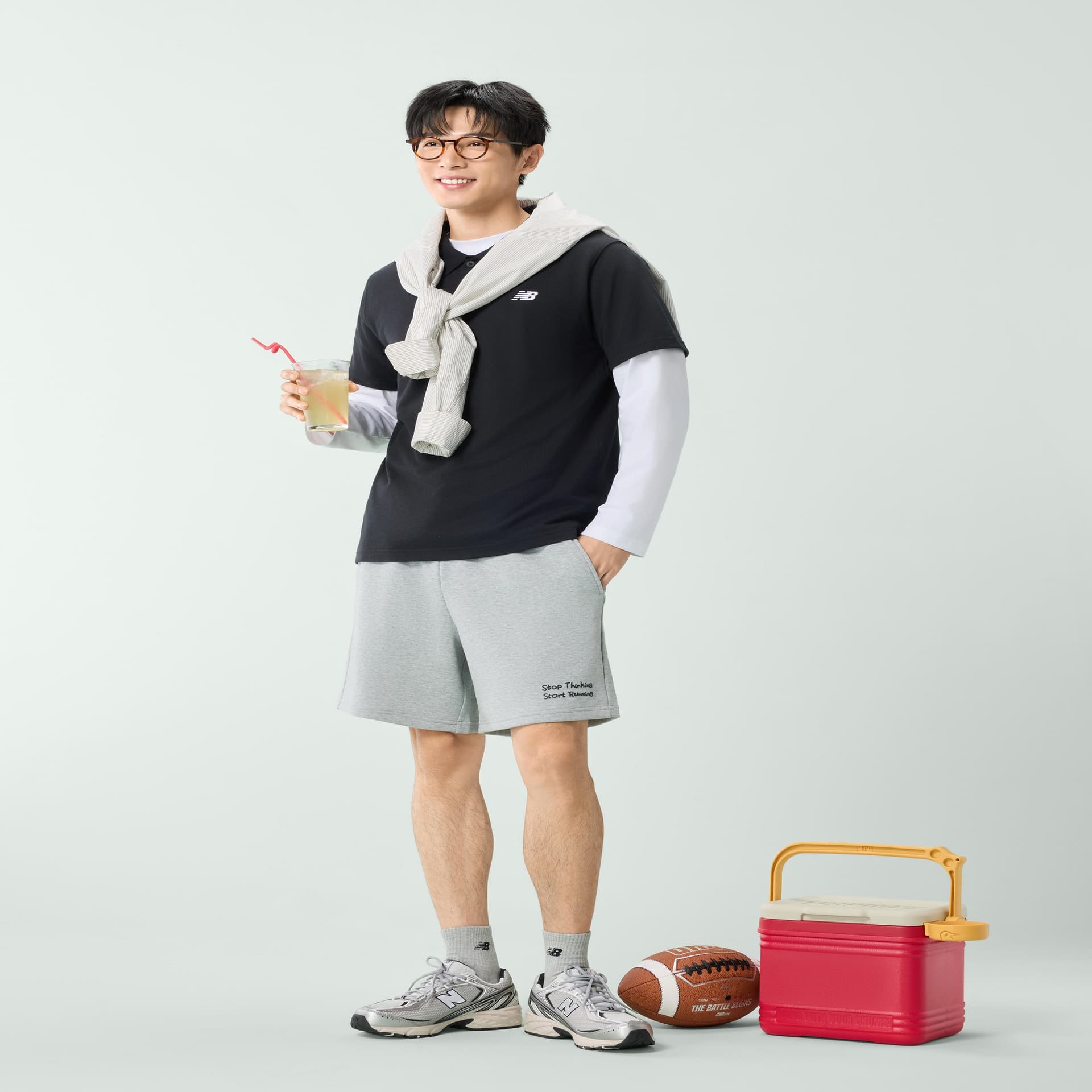 Поло New Balance Поло Мужское Черное - изображение 5