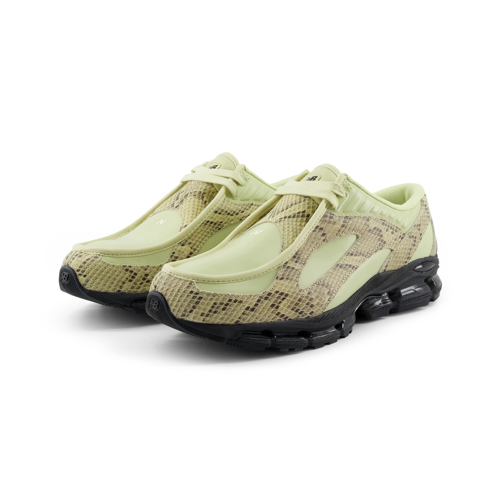 Кроссовки для бега New Balance 1890A Low Топ Беговые кроссовки Унисекс Змеиный принт Осенний зеленый - изображение 6