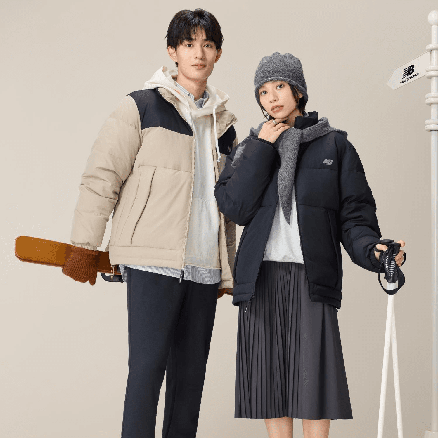 Зимняя куртка New Balance Черный Унисекс Пуховики - изображение 2