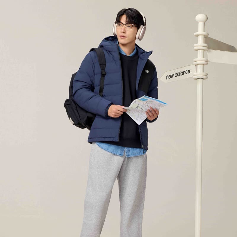 Зимняя куртка New Balance Fw25 Мужской пуховик - изображение 3