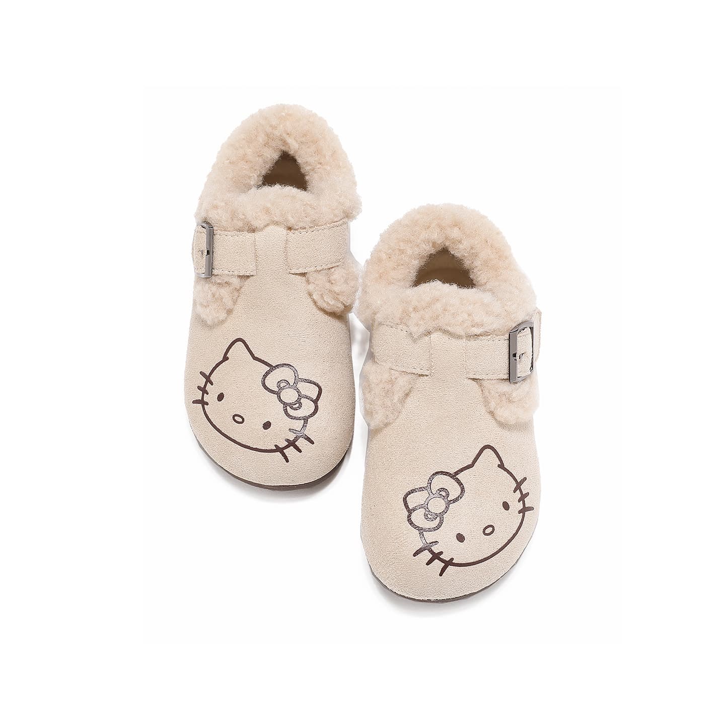 Hello Kitty X Sanrio Искусственная кожа Мода Повседневная Удобная на молнии Милый мультяшный с флисовой подкладкой - изображение 6