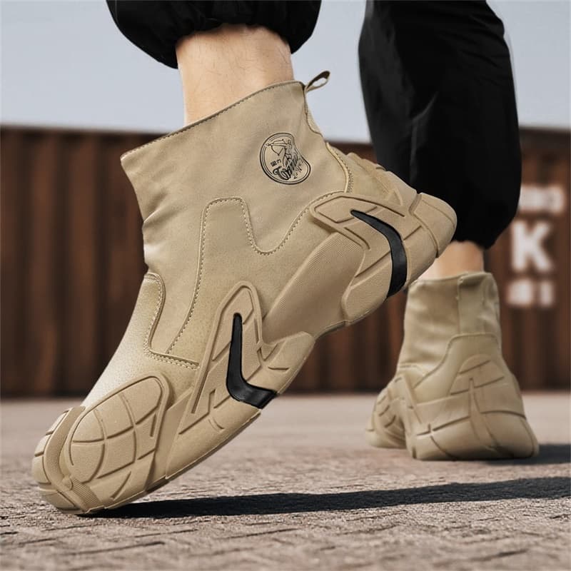 Ботинки Warrior Синтетическая кожа Короткие армейские ботинки Мужские Хаки - изображение 6