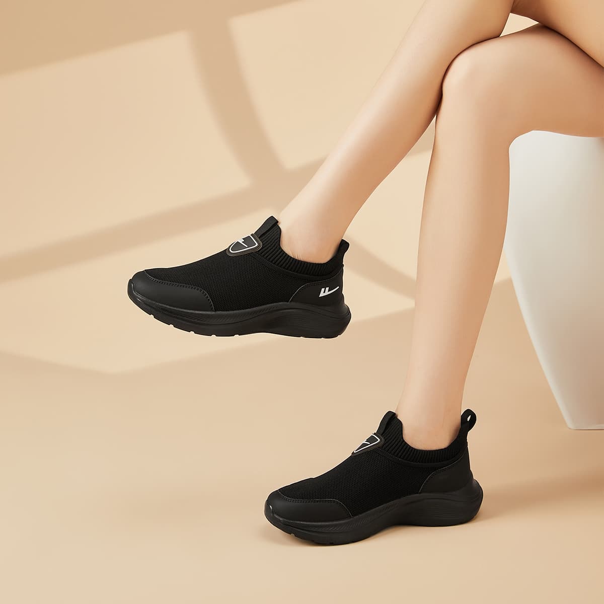Кроссовки для бега Warrior Low Топ Беговые кроссовки Женские Черные - изображение 6