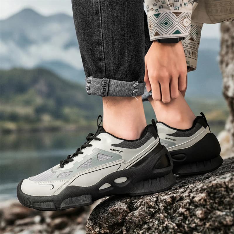 Кроссовки Warrior Low Топ Кроссовки Мужские Бежевые Серые Черные - изображение 5