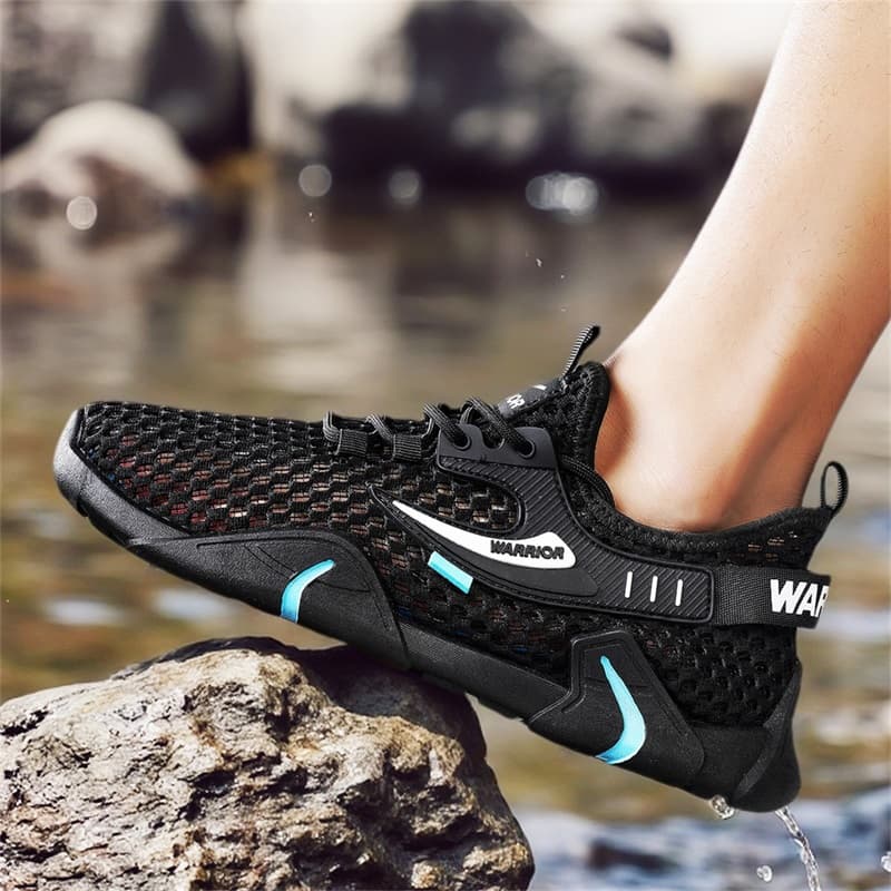 Сандалии Warrior Balance Легкая Дышащая и Быстросохнущая Обувь для Горных Пеших Мужская Черная - изображение 8