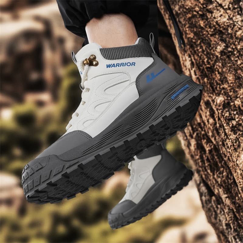 Кроссовки Warrior Альпинистские и туристические ботинки High Top Серый Бежевый Мужской - изображение 8