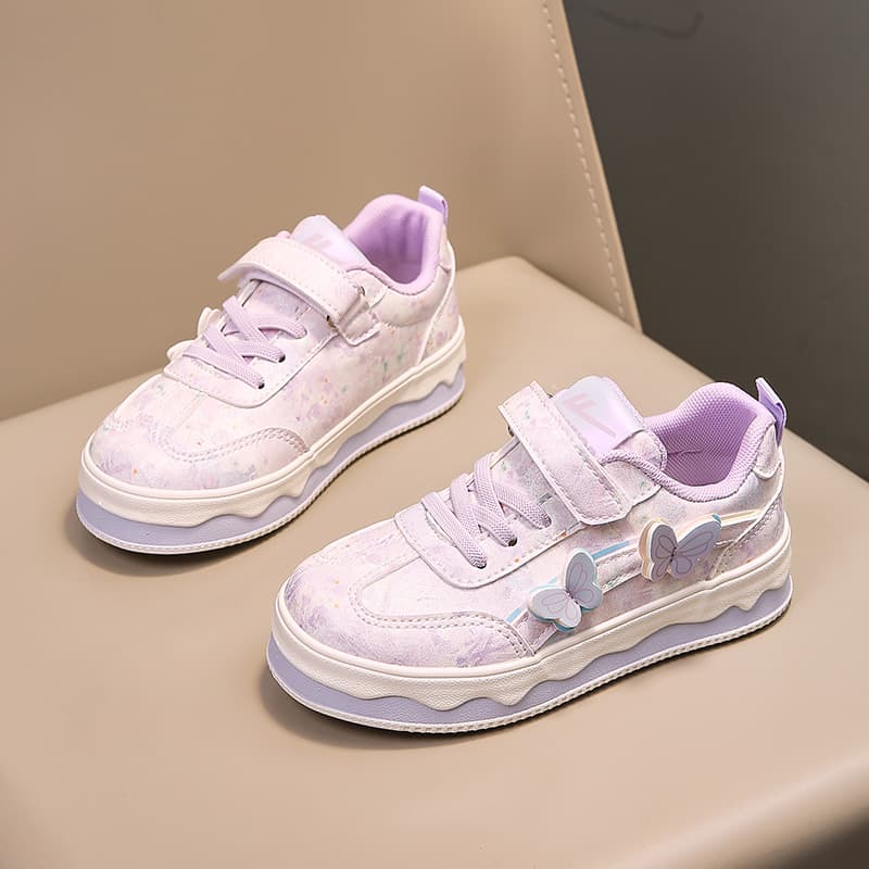 Кроссовки WARRIOR Противоскользящая износостойкая Баланс Поддержка Лоу-топы Детский Скейтбординг Обувь Фиолетовый Детский - изображение 4