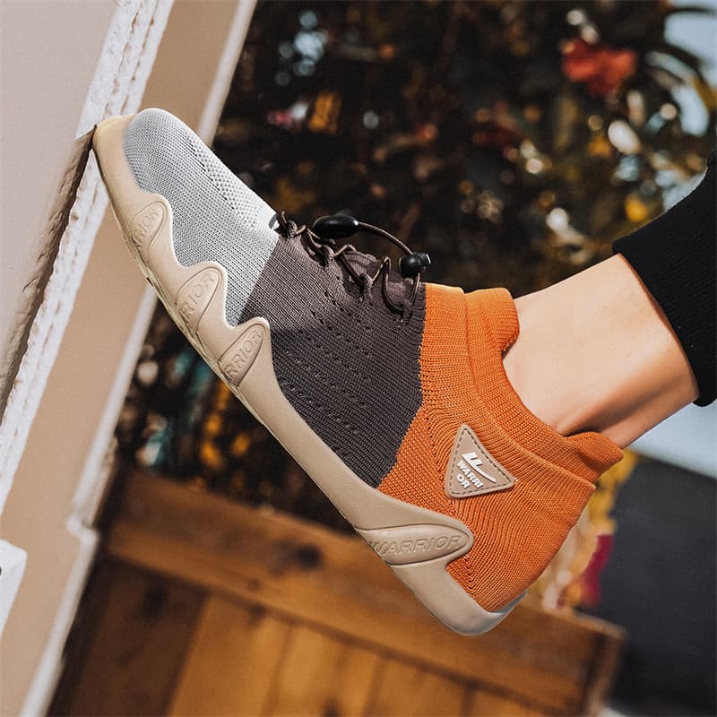 Кроссовки Warrior Slip On Обувь Без Шнуровки Покрытие Устойчивое к Износу Легкая Дышащая Противоскользящая - изображение 5