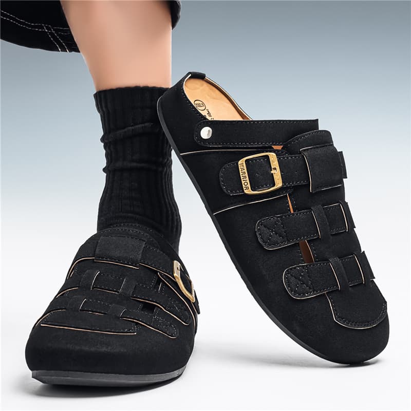Сандалии Warrior Обувь Birkenstock Мужская Черная - изображение 4