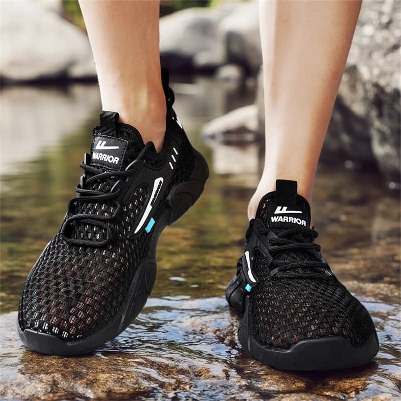 Сандалии Warrior Balance Легкая Дышащая и Быстросохнущая Обувь для Горных Пеших Мужская Черная - изображение 7