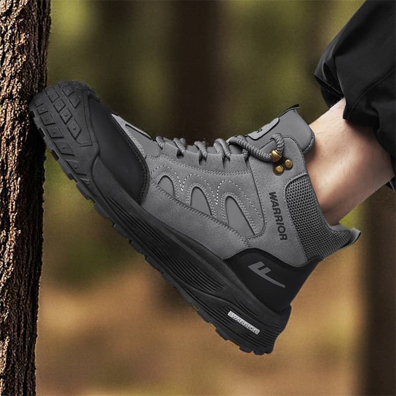 Кроссовки Warrior Альпинистские и туристические ботинки High Top Черный Серый Мужской - изображение 5