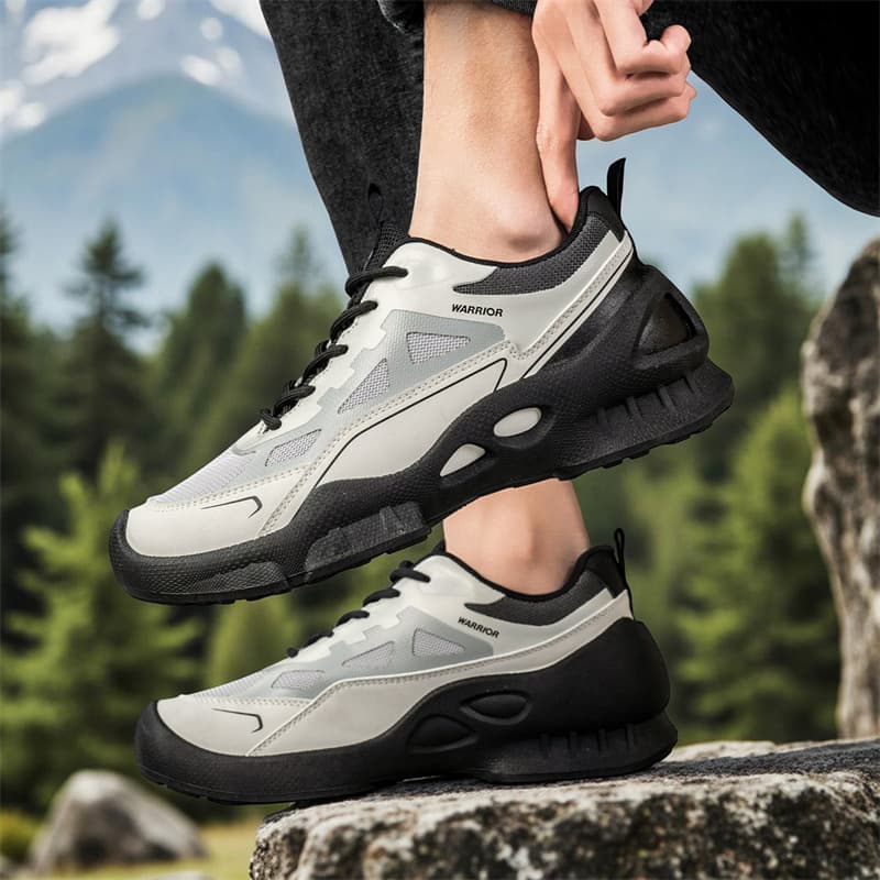 Кроссовки Warrior Low Топ Кроссовки Мужские Бежевые Серые Черные - изображение 6
