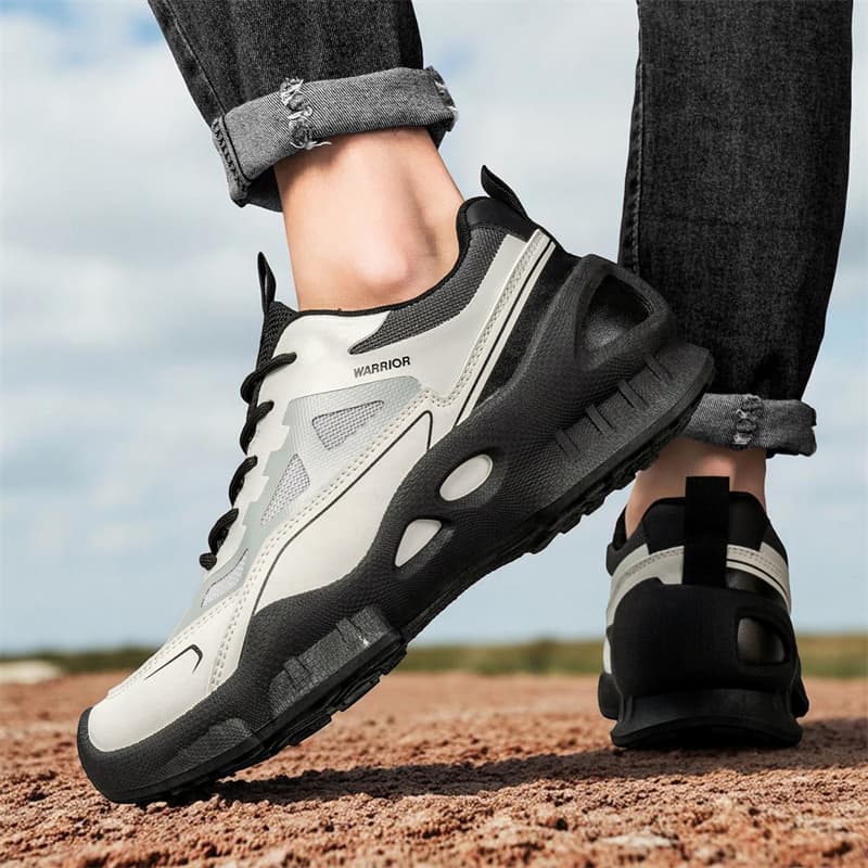 Кроссовки Warrior Low Топ Кроссовки Мужские Бежевые Серые Черные - изображение 8