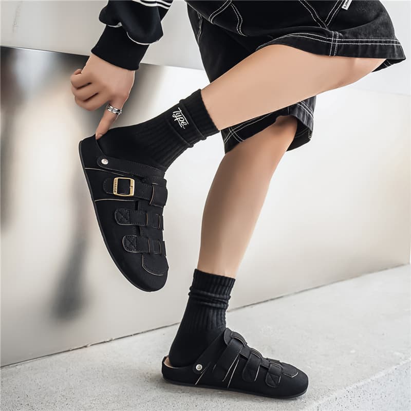 Сандалии Warrior Обувь Birkenstock Мужская Черная - изображение 5