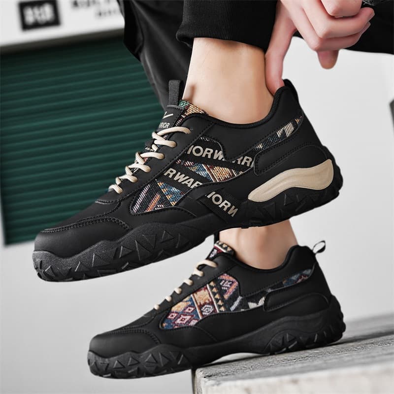 Кроссовки Warrior Low Топ Кроссовки Мужские Хаки Черный - изображение 6