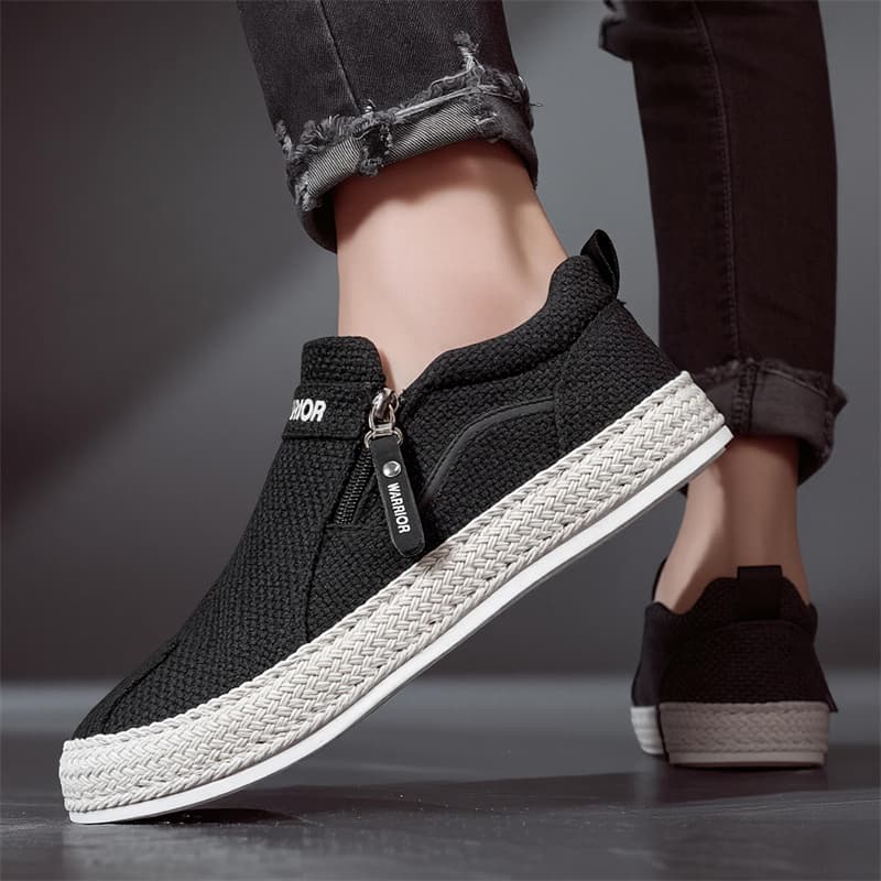 Кроссовки Warrior Балансированный Износостойкий Легкий Дышащий Быстросохнущий Низкий Топ Повседневная Обувь Мужская Черный - изображение 4