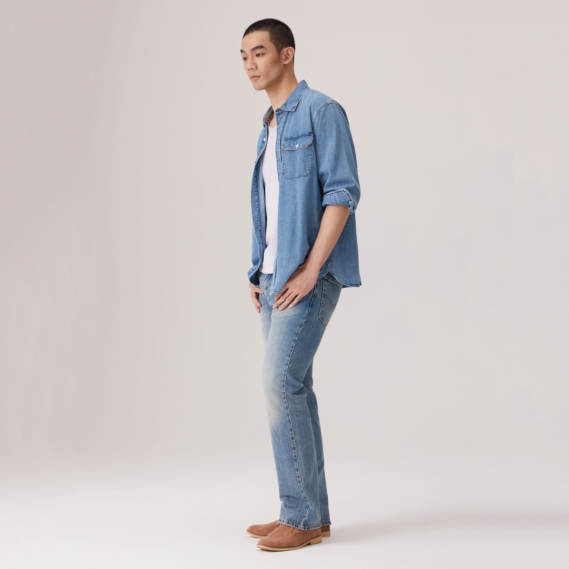 Штаны Levi's 517 Ice Blue — фото 4