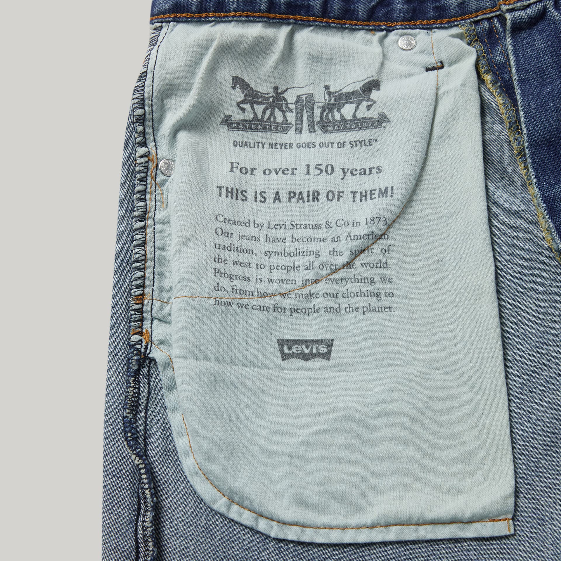 Штаны Levi's 517 Ice Blue — фото 7