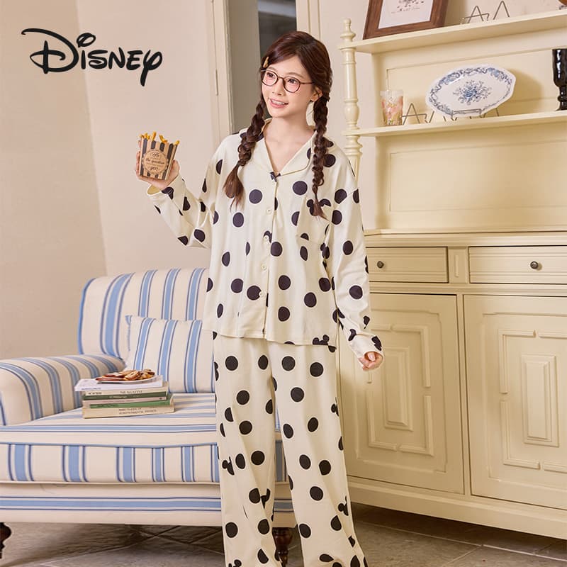 Пижама Disney Mickey SERIES Микки маус Пятно Принт Набор волшебных цветов Женские Пижамные комплекты - изображение 3