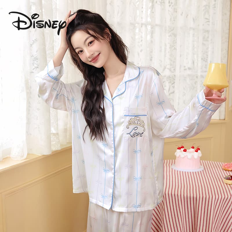 Пижама Disney Белый Женский Пижамный Комплект - изображение 2