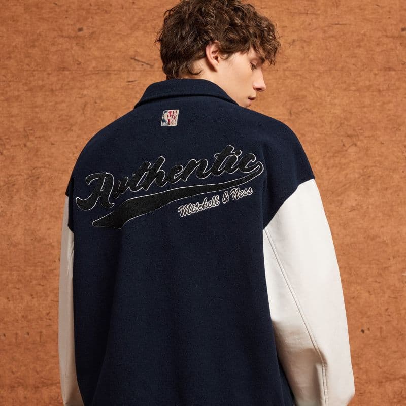 Куртка Mitchell Ness X NBA Dallas Mavericks Куртки и Пальто Унисекс Темно-синий - изображение 6