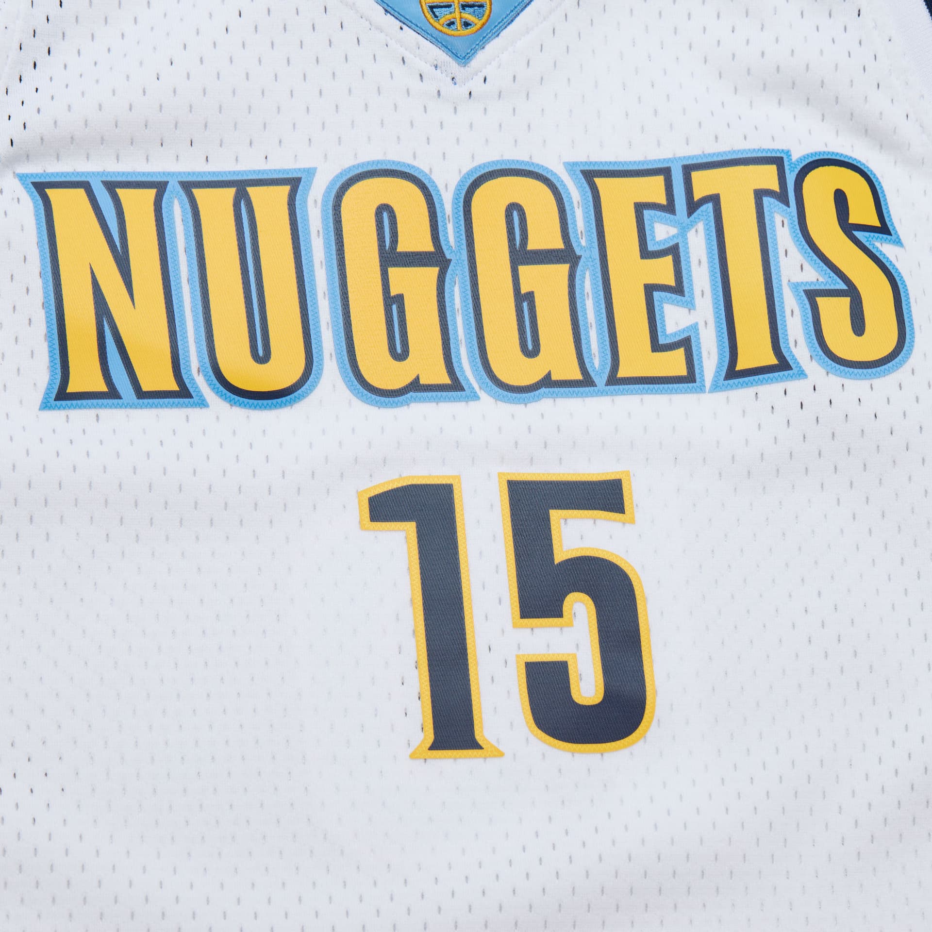 Баскетбольная майка Mitchell Ness X NBA Denver Nuggets Баскетбольная Джерси Мужская Белая - изображение 4