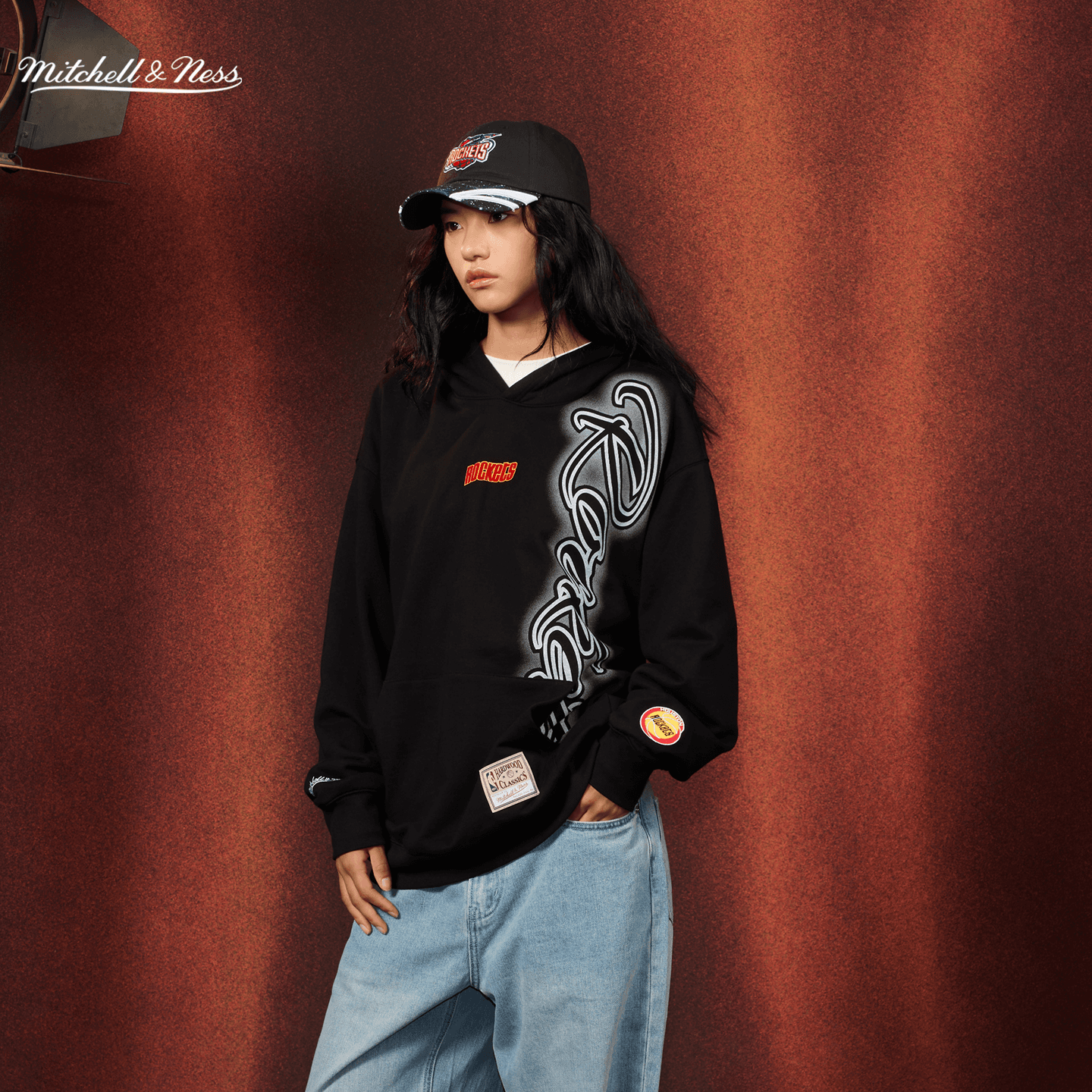 Худи Mitchell Ness Houston Ракета Черный Унисекс Толстовки - изображение 4