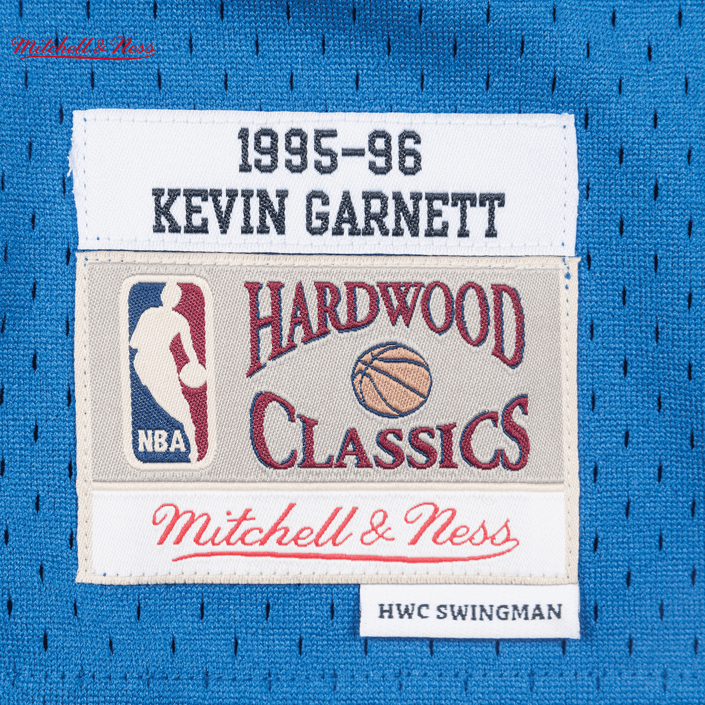 Баскетбольная майка Mitchell & Ness Kevin Garnett 1995-96 Blue Jersey - изображение 5