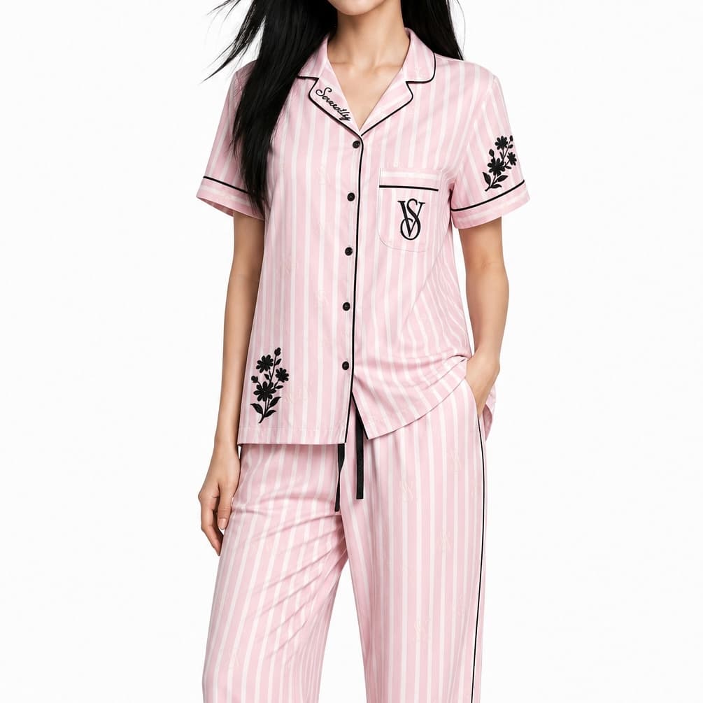 Пижама Victoria's Secret Набор Angel Pink (Pink) Basic Stick Box Не Включена Shopping Bag Women's Pajama Sets - изображение 5