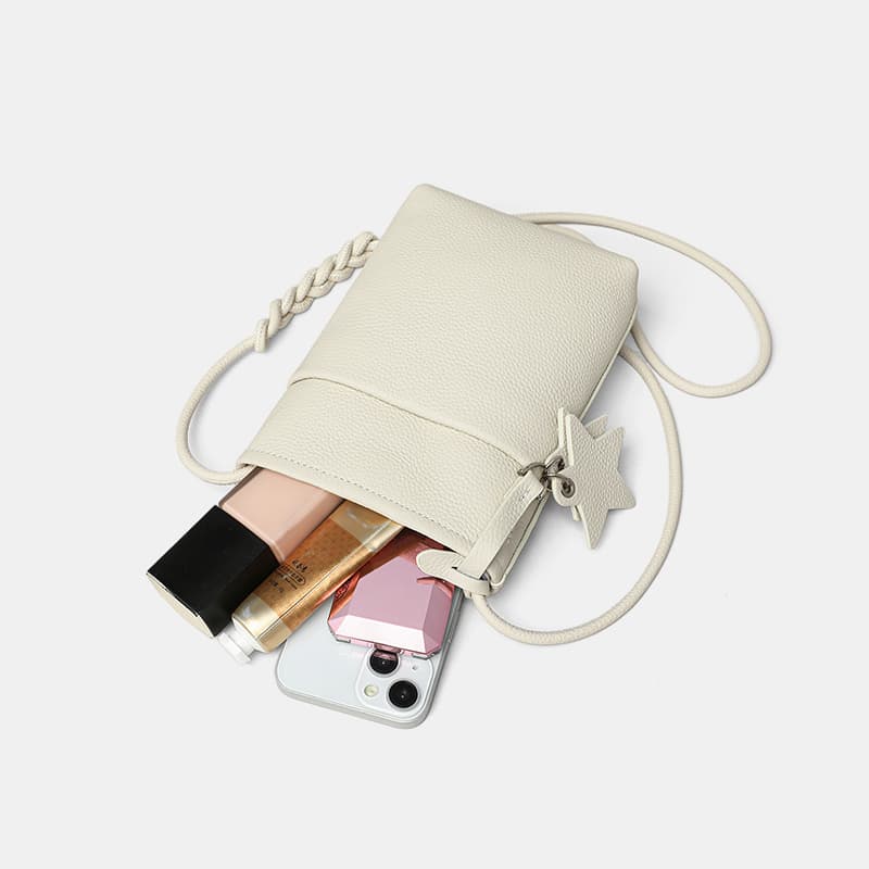 Сумка через плечо VINEY Crossbody сумка Ecru (Брелок включен) Женская - изображение 4