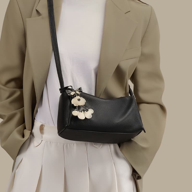Сумка через плечо VINEY Crossbody сумка Черная (Брелок включен) Женская - изображение 4
