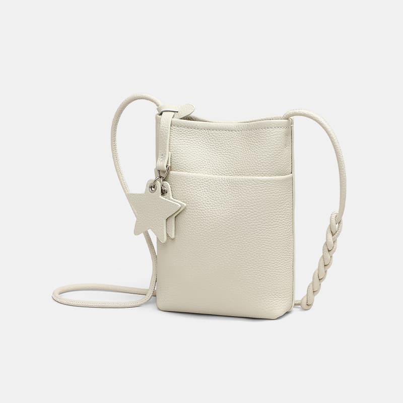 Сумка через плечо VINEY Crossbody сумка Ecru (Брелок включен) Женская - изображение 3