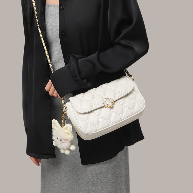 Сумка через плечо VINEY Crossbody сумка Ecru (Брелок включен) Женская - изображение 4