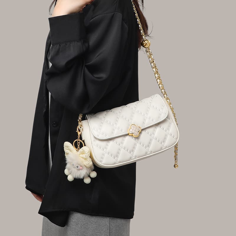 Сумка через плечо VINEY Crossbody сумка Ecru (Брелок включен) Женская - изображение 3