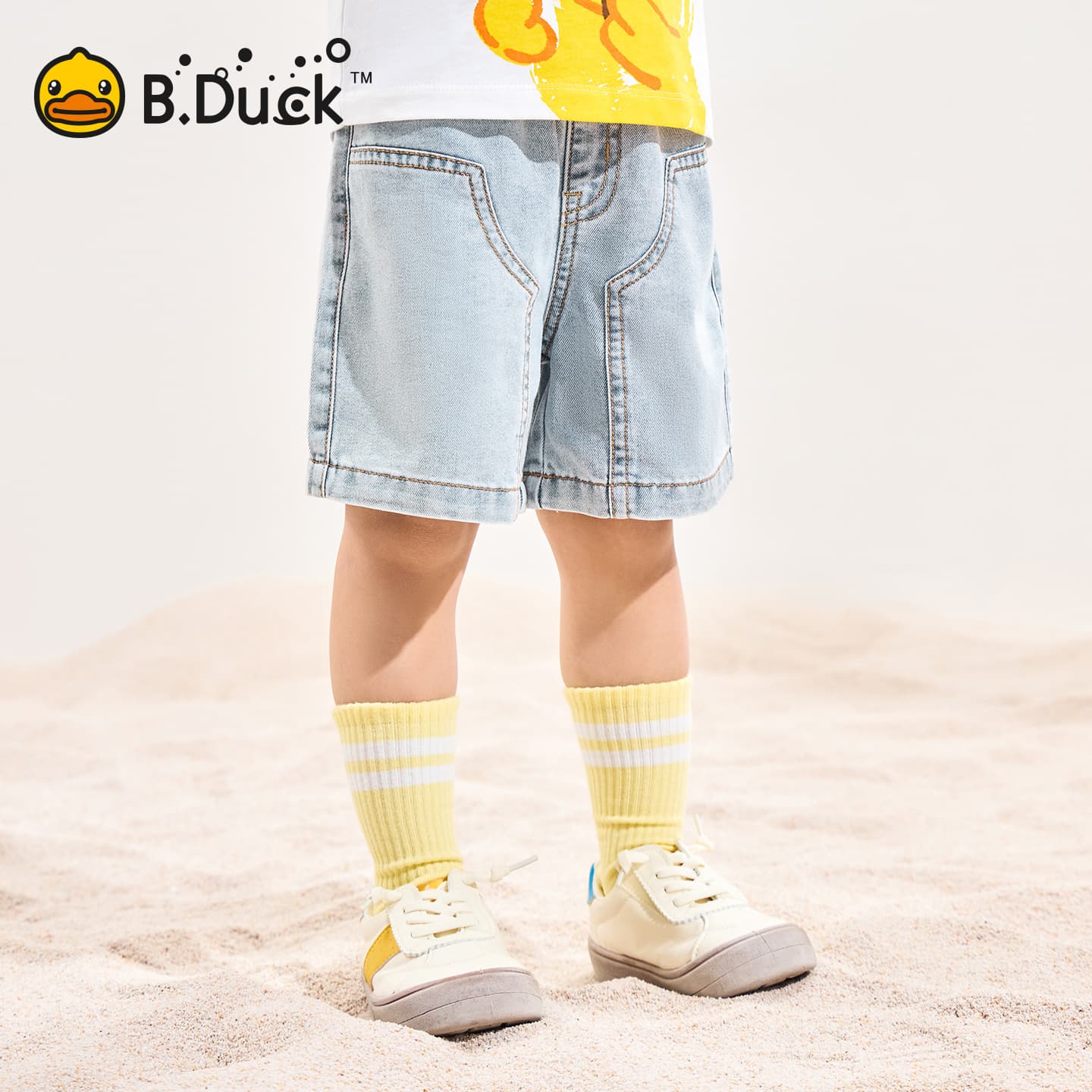 B.Duck Разборный обруч и Летние джинсовые шорты для подростков - изображение 5
