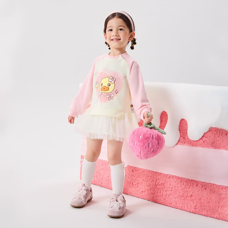 B.DUCK Розово-вишневый Kids Платья - изображение 5