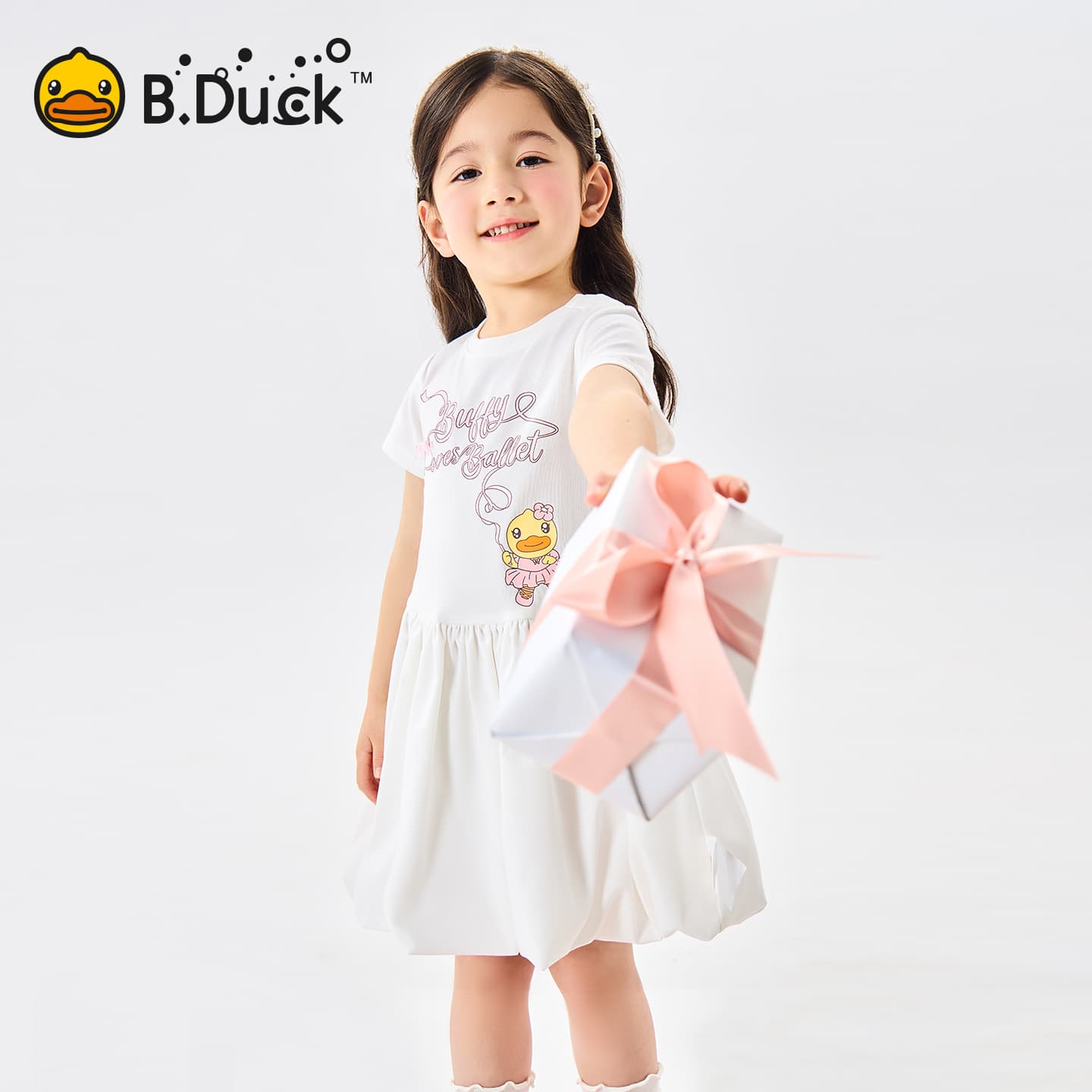 B.Duck Платье Разборный обруч И Лето Подростки - изображение 3