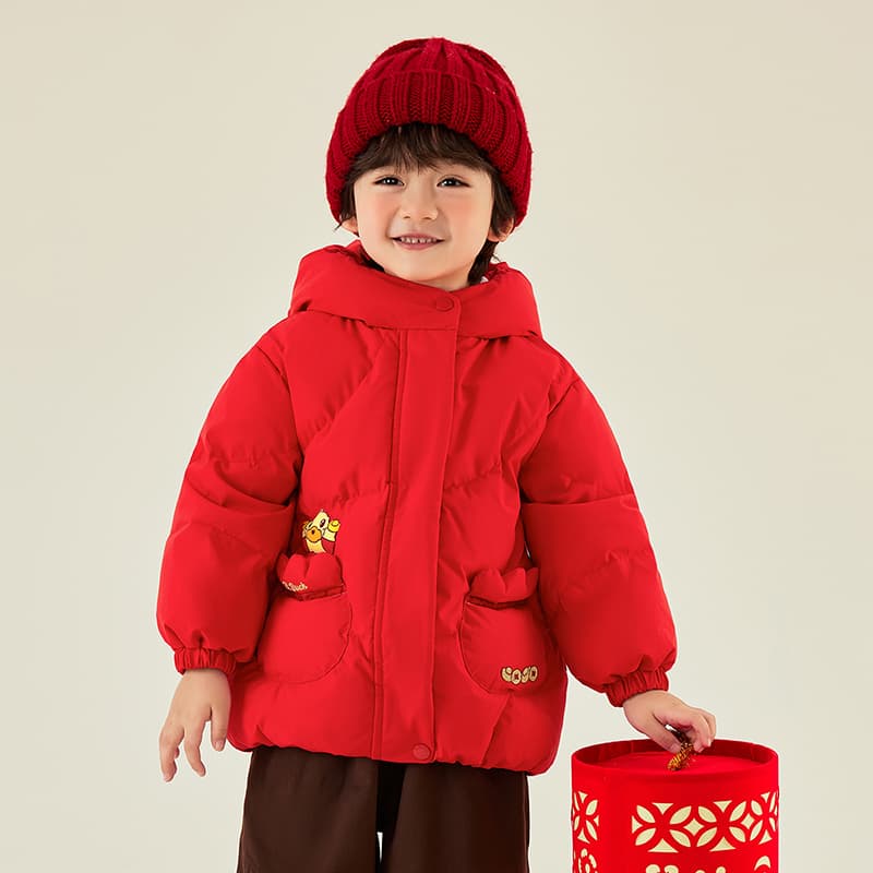 B.Duck Китай Красный Kids Пуховые Куртки - изображение 3
