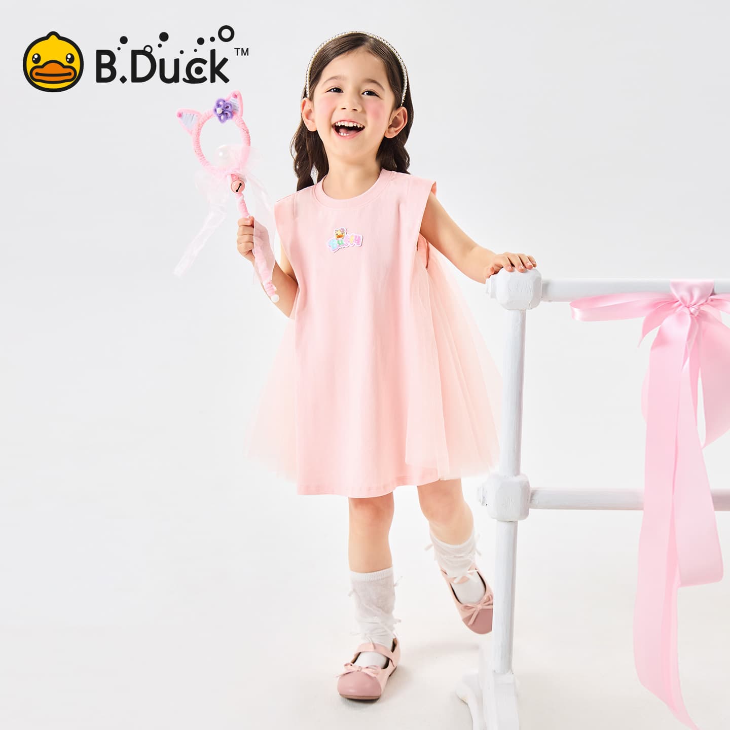 B.Duck Платье Разборный обруч И Лето Подростки - изображение 5