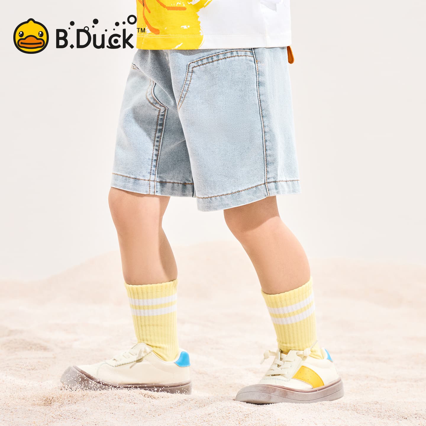B.Duck Разборный обруч и Летние джинсовые шорты для подростков - изображение 3